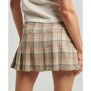 Jupe semi-plissée carreaux femme Superdry image-2