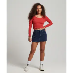 Mini-saia feminina Superdry Workwear image-1