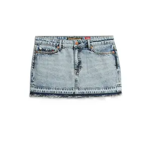 Minifalda de jean para mujer Superdry image-0