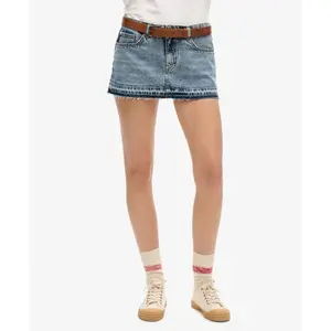 Minifalda de jean para mujer Superdry image-1