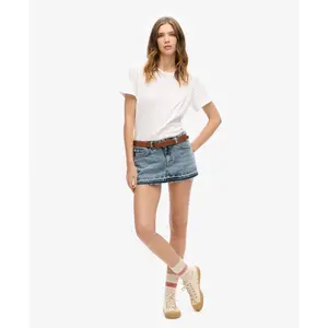 Minifalda de jean para mujer Superdry image-2