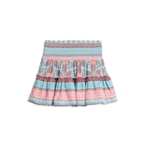 Printed gathered mini skirt for women Superdry image-0