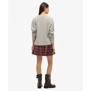 Mini falda de cuadros de talle medio para mujer Superdry image-3