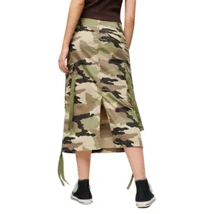 Mid-length cargo pocket skirt for women Superdry image-3