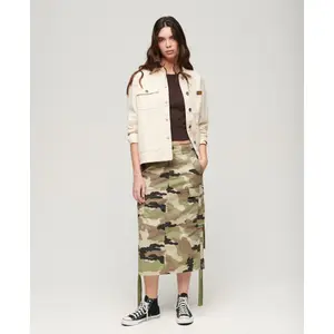 Mid-length cargo pocket skirt for women Superdry image-2