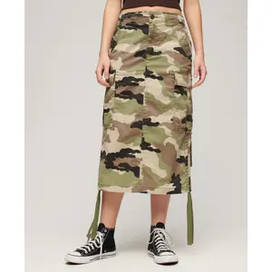 Mid-length cargo pocket skirt for women Superdry image-1