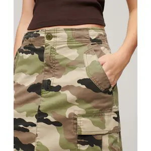 Mid-length cargo pocket skirt for women Superdry image-4