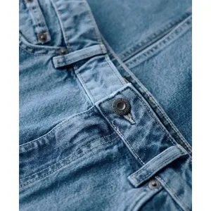 Falda de mezclilla midi con bolsillo tipo cargo para mujer Superdry image-5