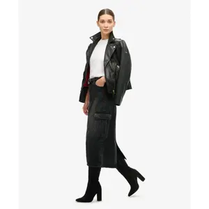 Saia de jeans midi com bolso cargo para mulher Superdry image-4