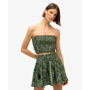 Women's paisley print mini skirt Superdry St Tropez image-1
