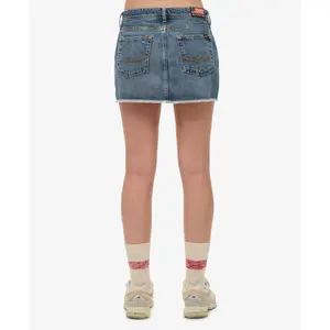 Minifalda de jean para mujer Superdry image-1