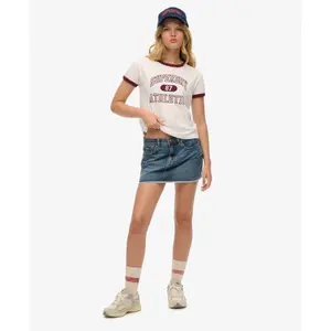 Minifalda de jean para mujer Superdry image-2
