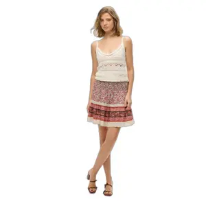 Mini skirt woman Superdry Patchwork image-1