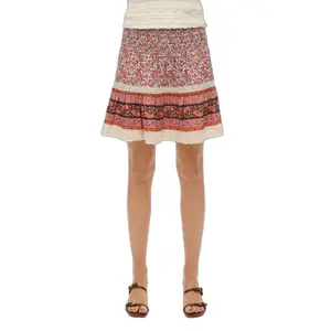 Mini skirt woman Superdry Patchwork image-0