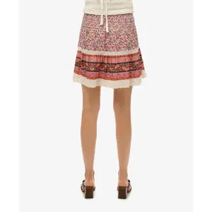 Mini skirt woman Superdry Patchwork image-2