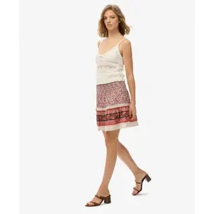 Mini skirt woman Superdry Patchwork image-4
