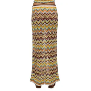 Falda larga de punto zigzag mujer Superdry image-2