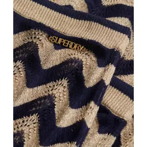 Falda larga de punto zigzag mujer Superdry image-1