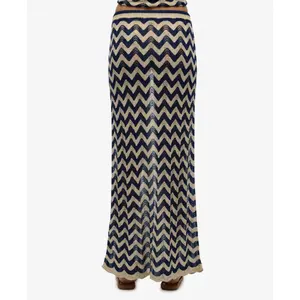 Falda larga de punto zigzag mujer Superdry image-6