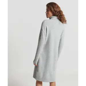 Vestido de punto con cuello falso para mujer Superdry Studios image-1