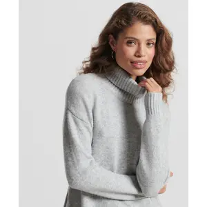 Vestido de punto con cuello falso para mujer Superdry Studios image-3