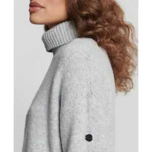 Vestido de punto con cuello falso para mujer Superdry Studios image-5