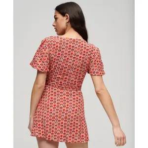 Vestido de embrulho feminino Superdry Vintage image-2