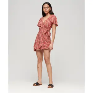 Vestido de embrulho feminino Superdry Vintage image-1