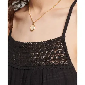 Vestido de camisola de renda comprida feminina Superdry Vintage image-2