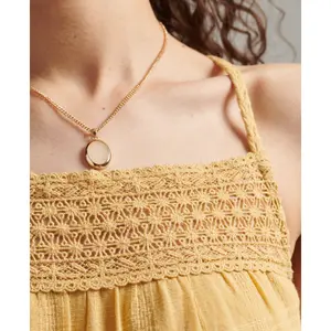 Vestido de camisola de renda comprida Superdry Vintage image-2