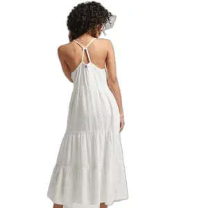 Vestido de camisola de renda comprida feminina Superdry Vintage image-2