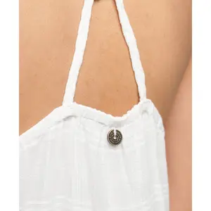 Vestido de camisola de renda comprida feminina Superdry Vintage image-5