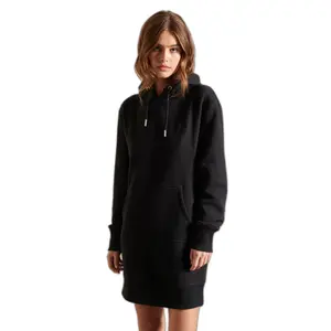 Robe sweat à capuche brodée femme Superdry Vintage Logo image-0