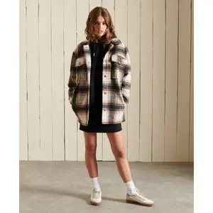 Robe sweat à capuche brodée femme Superdry Vintage Logo image-3