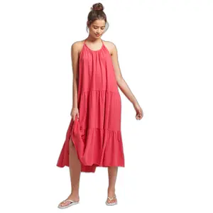 Vestido de camisola feminina de comprimento médio Superdry Vintage image-0