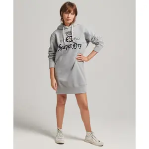 Vestido sweat com capuz para mulheres Superdry Pride In Craft image-0