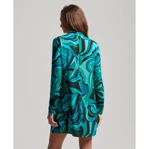 Robe courte imprimée manches longues femme Superdry image-3