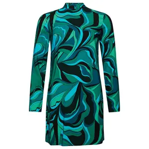 Robe courte imprimée manches longues femme Superdry image-0