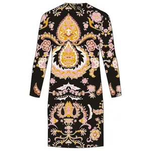 Vestido curto estampado de manga comprida para mulher Superdry image-3