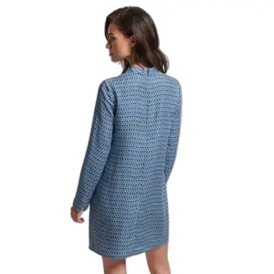 Vestido curto estampado de manga comprida feminino Superdry image-2