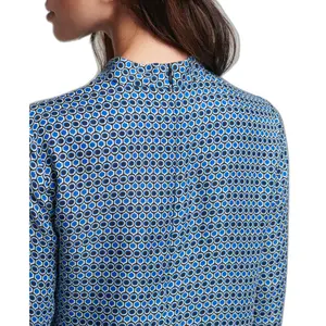 Vestido curto estampado de manga comprida feminino Superdry image-5