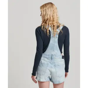 Damskie ogrodniczki z bawełny organicznej Superdry Vintage image-2