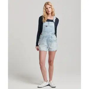 Damskie ogrodniczki z bawełny organicznej Superdry Vintage image-1