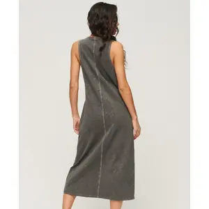 Vestido feminino de jersey com botões e comprimento médio Superdry Vintage image-2