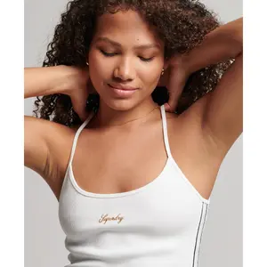 Vestido sem alças com logótipo para mulheres Superdry image-5