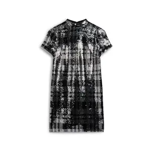 Robe t-shirt à sequins et col montant femme Superdry image-0