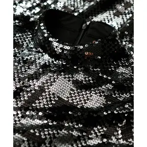 Robe t-shirt à sequins et col montant femme Superdry image-5