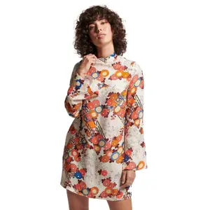 Vestido corto de mujer con mangas largas Superdry image-0