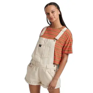 Damskie ogrodniczki z bawełny organicznej Superdry Vintage image-2