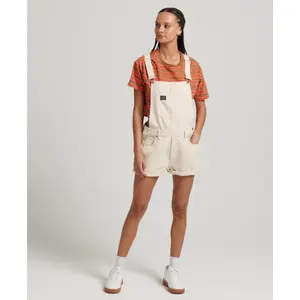 Damskie ogrodniczki z bawełny organicznej Superdry Vintage image-1